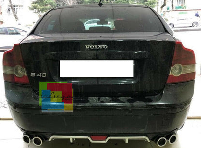 VOLVO S40 SOTTO PARAURTI POSTERIORE DIFFUSORE QUATTRO TERMINALI ABS -
