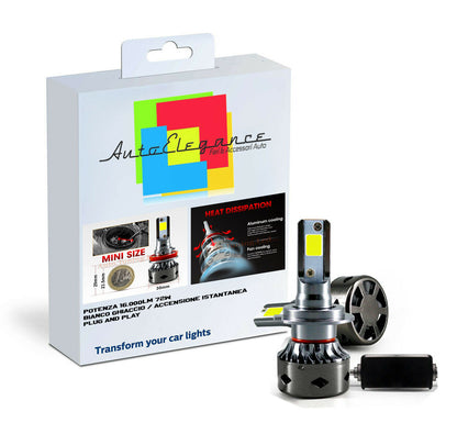 LAMPADE ANABBAGLIANTI LED AUDI A1 ISTANTANEO NO AVARIA 12.000LM