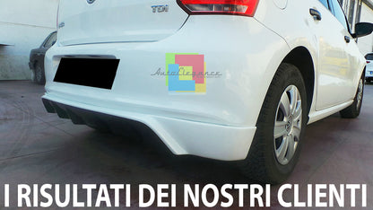 VW POLO 6R 2009-2014 SOTTO PARAURTI POSTERIORE DIFFUSORE ABS LOOK RLINE