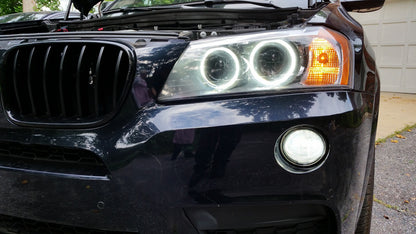 BMW X3 F25 COPPIA FARETTI FENDINEBBIA FULL LED 6000K BIANCO CAMBUS NO AVARIA AUTOELEGANCERICAMBI