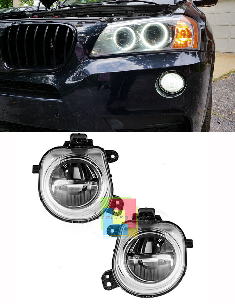 BMW X3 F25 COPPIA FARETTI FENDINEBBIA FULL LED 6000K BIANCO CAMBUS NO AVARIA AUTOELEGANCERICAMBI