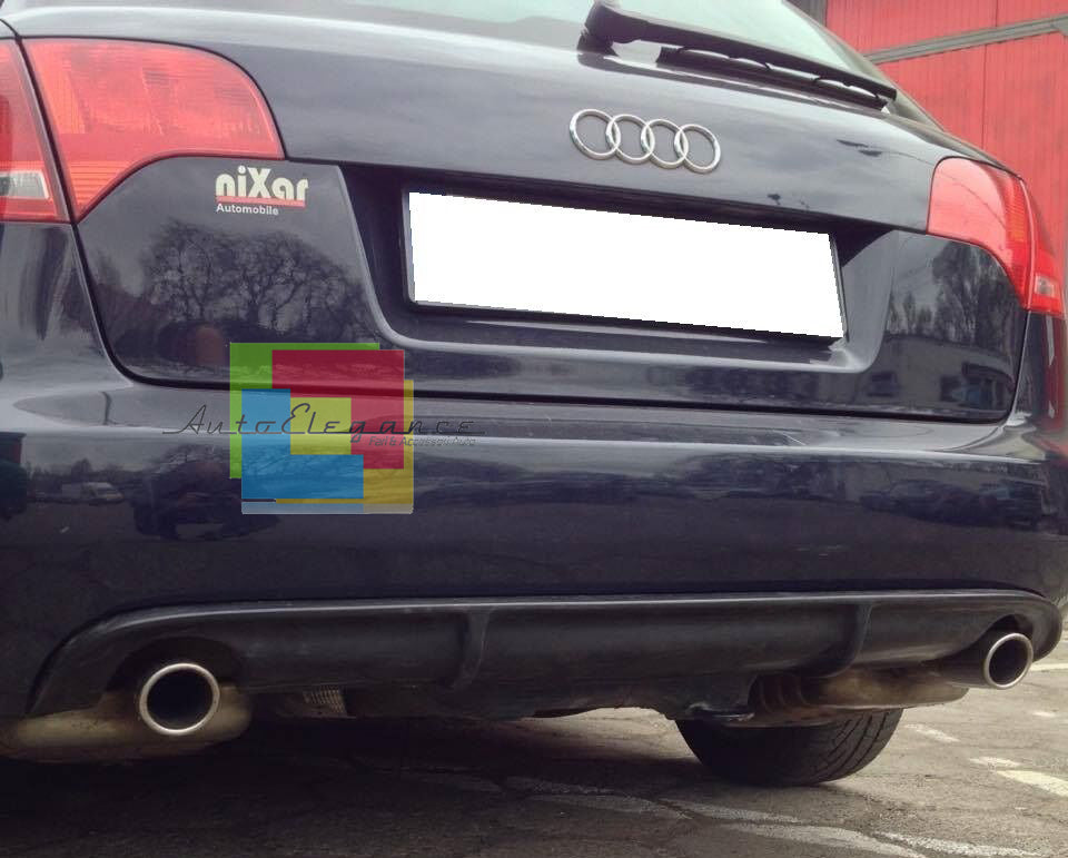 AUDI A4 B7 2004-2007 AVANT POSTERIORE SOTTO PARAURTI LOOK RS6 S6 AUTOELEGANCERICAMBI