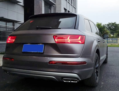 CORNICI TERMINALI CROMATE AUDI Q7 4M 2015- ADESIVI SOLO ESTETICA AUTOELEGANCERICAMBI