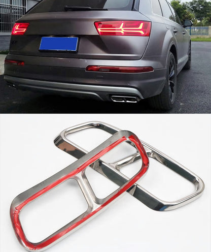 CORNICI TERMINALI CROMATE AUDI Q7 4M 2015- ADESIVI SOLO ESTETICA AUTOELEGANCERICAMBI