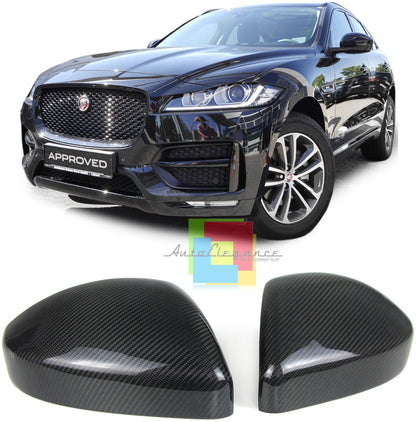 JAGUAR F-PACE CARBON LOOK REPLACEMENT MIRRORS ABS MIRROR CAPS