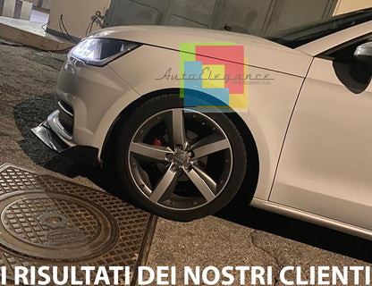 SPLITTER AUDI A1 2010-2018 FRONT BUMPER BLADE IN ABS RS LOOK BLACK