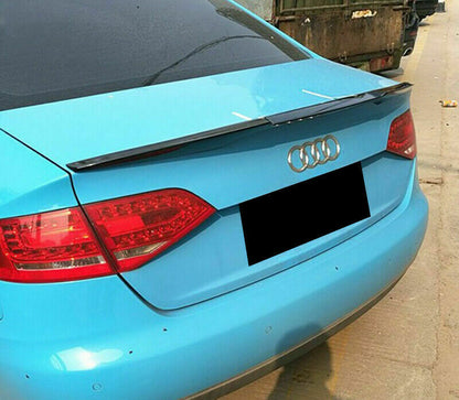 SPOILER LOOK RS4 POSTERIORE COFANO AUDI A4 B8 8K BERLINA 08-15 IN ABS - PLASTIC