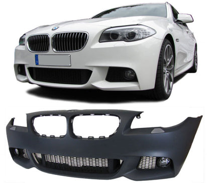 PARAURTI ANTERIORE PER BMW SERIE 5 F10 F11 2010-2014 LOOK M SPORT IN ABS .-