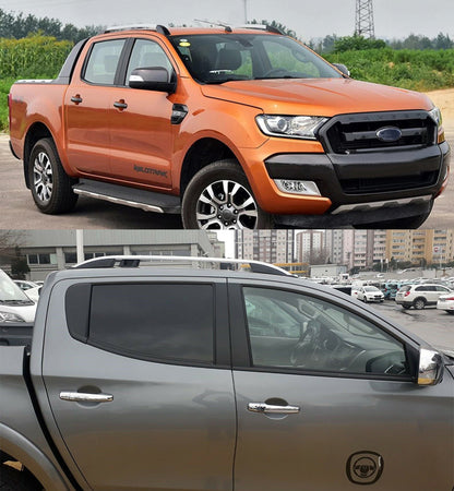 FORD RANGER 2011+ SATIN ROOF BARS ALUMINUM ROOF RAILS ROOF RACK