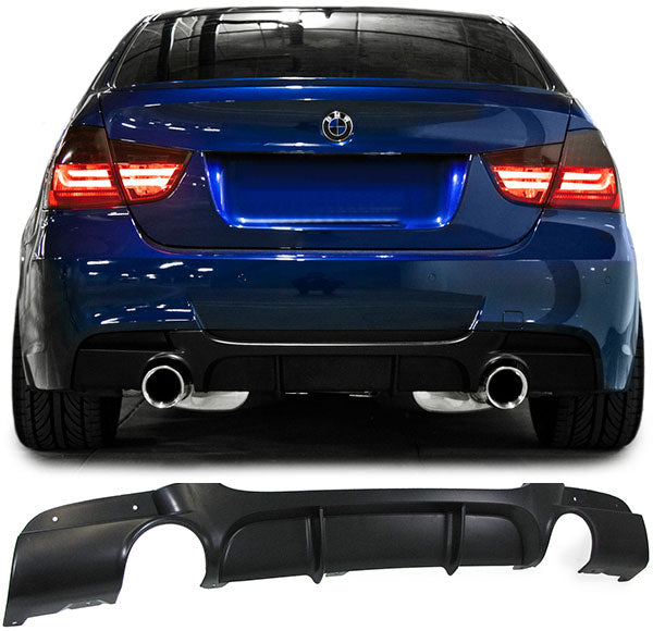 SPOILER DIFFUSORE POSTERIORE SOTTO PARAURTI BMW SERIE 3 E90 E91 2005-2011 .-