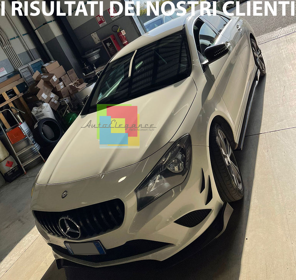 SPLITTER FOR MERCEDES CLA C117 BLADES UNDER SIDE SKIRTS ABS GLOSSY BLACK