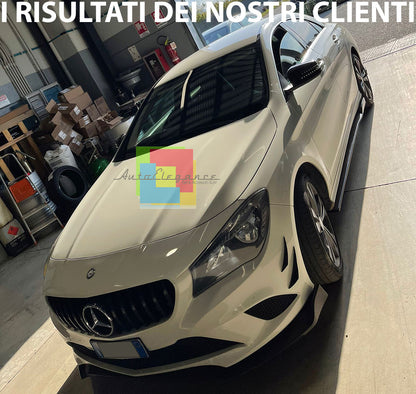 SPLITTER FOR MERCEDES CLA C117 BLADES UNDER SIDE SKIRTS ABS GLOSSY BLACK