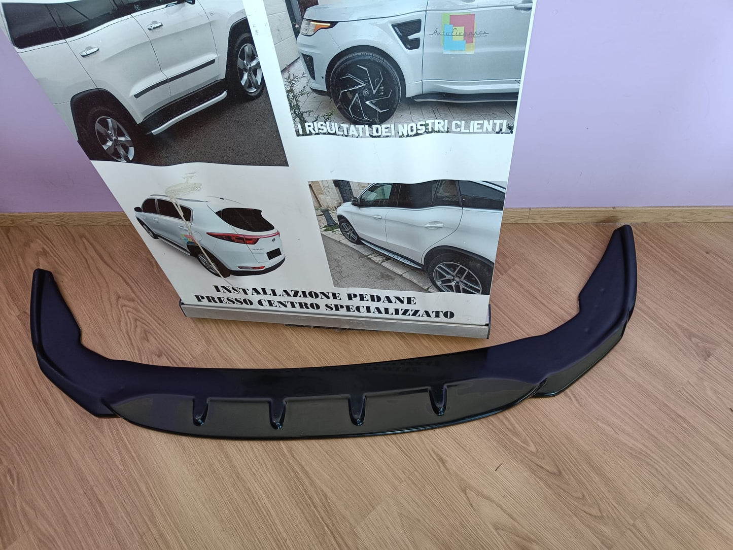 UNDER FRONT BUMPER BMW 2 SERIES F44 M 2019+ ABS GLOSS BLACK SPLITTER 0210
