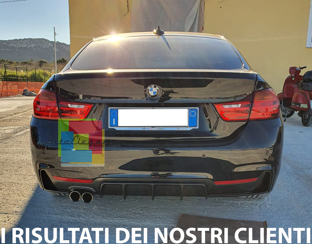 CARBON DIFFUSER FOR BMW 4 SERIES F32 F33 F36 2014-2019 REAR ABS 0048