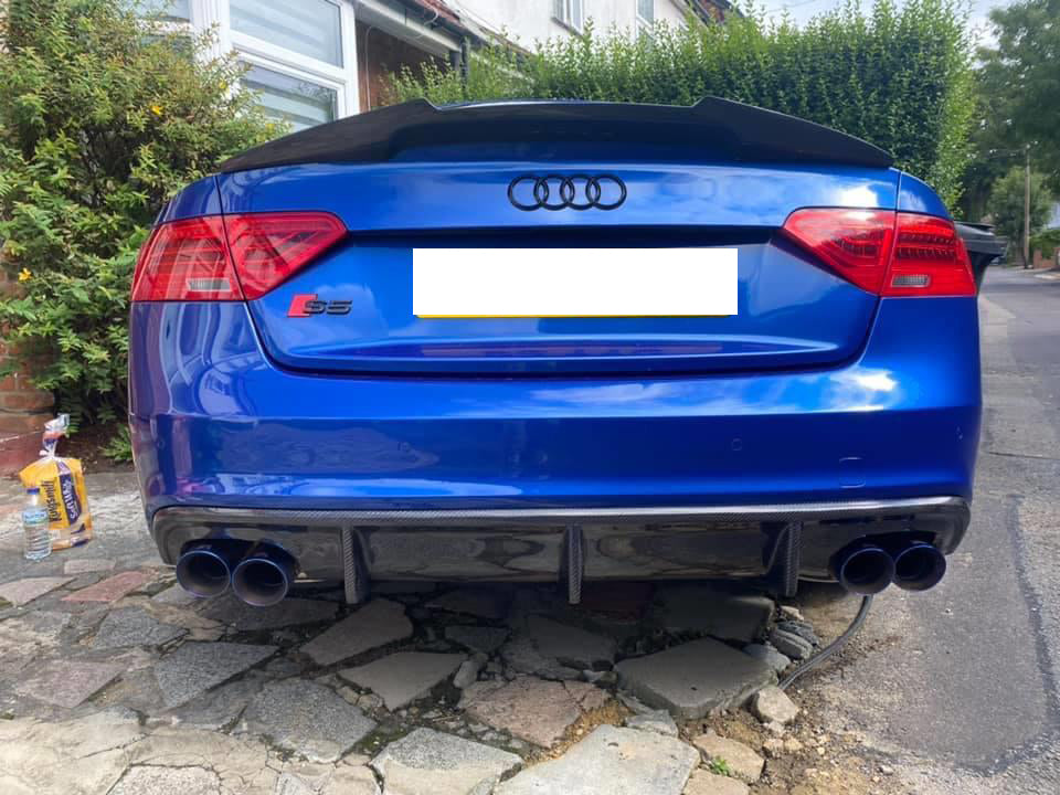 AUDI A5 COUPE CABRIO 2012-2015 SLINE DIFFUSORE POSTERIORE LOOK S5 AUTOELEGANCERICAMBI