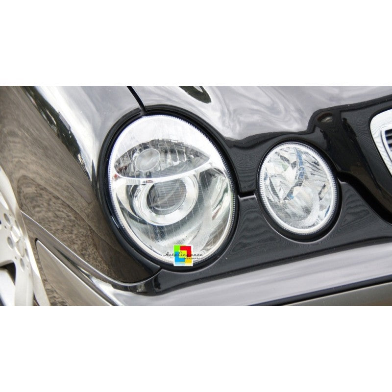 COPPIA FARI CROMATI PER MERCEDES CLASSE E W210 AUTOELEGANCERICAMBI