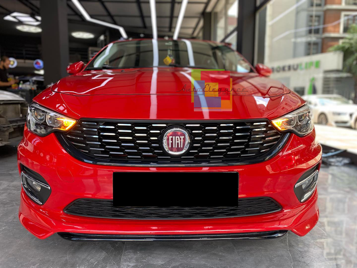 FIAT TIPO SPOILER SPORTIVO SOTTO PARAURTI ANTERIORE ABS NERO SPLITTER 0041