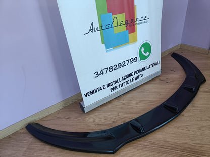 UNDER FRONT BUMPER OPEL ASTRA J GTC ABS GLOSSY BLACK SPLITTER 0205