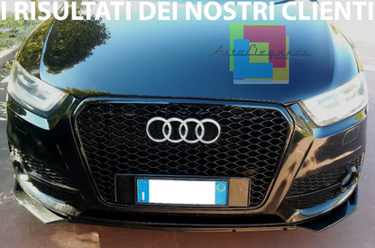 GRIGLIA ANTERIORE per AUDI Q3 2011-2015 CALANDRA look RS BORDO NERO