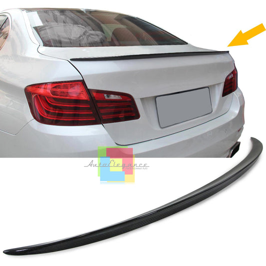 BMW SERIE 5 F10 F18 SPOILER POSTERIORE SUL COFANO CARBON LOOK AUTOELEGANCERICAMBI