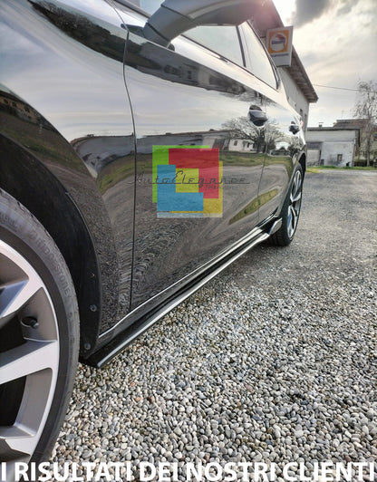 LAME SEAT LEON KL 2019+ SPLITTER SOTTO MINIGONNE LATERALI ABS NERO LUCIDO 0036