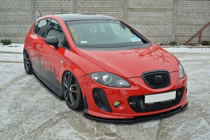 SEAT LEON 1P1 2005-2012 SPLITTER UNDER SIDE SKIRTS ABS GLOSS BLACK 0070