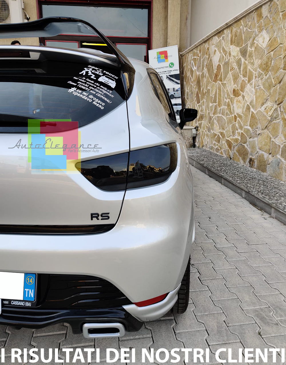 RENAULT CLIO 4 IV 12-19 REAR ROOF SPOILER SPORTY LOOK RS