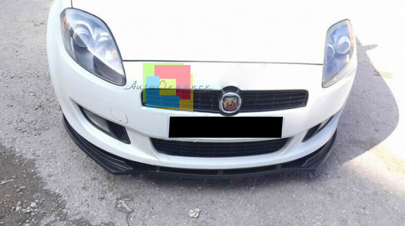 LIP SPOILER UNDER FRONT BUMPER FOR FIAT BRAVO II 2006+ BLACK ABS .-