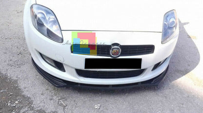 LIP SPOILER UNDER FRONT BUMPER FOR FIAT BRAVO II 2006+ BLACK ABS .-