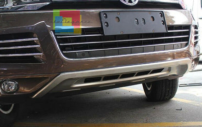 PIASTRE ACCIAIO SOTTO PARAURTI VW TOUAREG 2010-2014 ANTERIORE E POSTERIORE