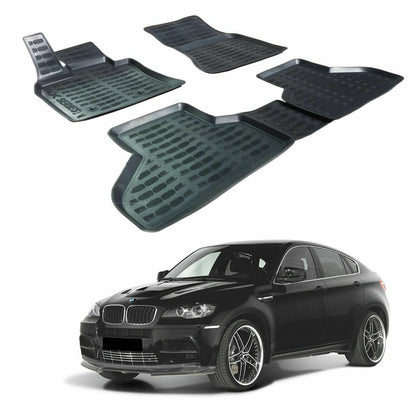 BWM X6 E71 2008-2014 TAPPETINI AUTO IN GOMMA - TAPPETI TOP QUALITA -1 AUTOELEGANCERICAMBI