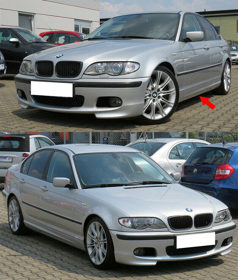 MINIGONNE LATERALI BMW SERIE 3 E46 BERLINA 1998 AL 2005 SOTTO PORTA M TECH ABS