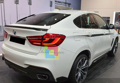 SPOILER POSTERIORE SUL COFANO PER BMW X6 F16 2015 IN POI IN ABS M-PERFORMACE