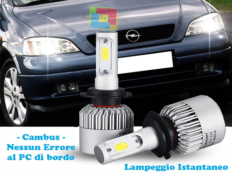 LAMPADE ANABBAGLIANTI LED OPEL ASTRA G 98-05 ISTANTANEO 6000K CREE