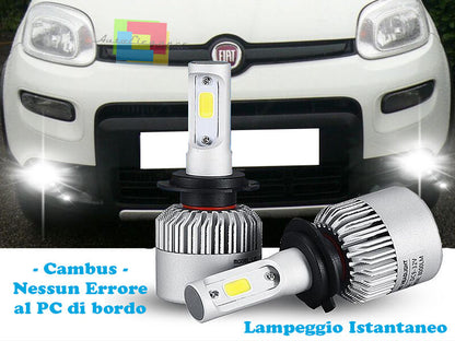 LAMPADE FENDINEBBIA A LED FIAT PANDA 2012+ CAMBUS BIANCO GHIACCIO CREE