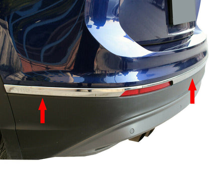 CROMATURA PARAURTI POSTERIORE VW TIGUAN 2016+ ACCIAIO INOX MODANATURA 3 PEZZI AUTOELEGANCERICAMBI