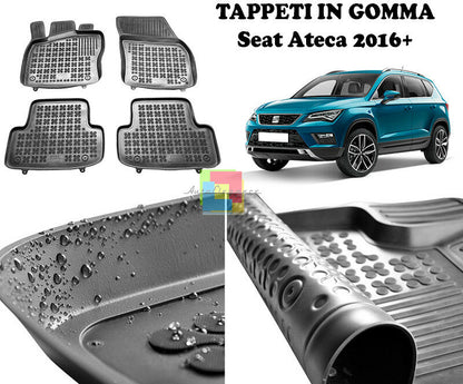 Seat Ateca 2016 IN POI TAPPETINI AUTO IN GOMMA - TAPPETI TOP QUALITA -1-