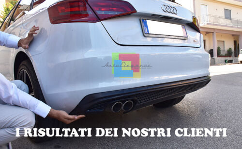 AUDI A3 8V SPORTBACK 2012-2015 SOTTO PARAURTI POSTERIORE DIFFUSORE SLINE -.1 AUTOELEGANCERICAMBI
