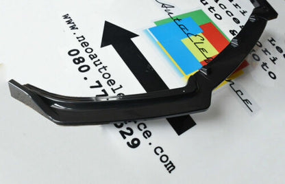 VW POLO 6R 6C GTI FRONT BUMPER BLADE ABS SPORT LOOK BLACK SPLITTER