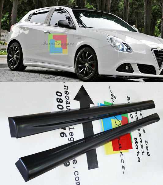MINIGONNE LATERALI PER ALFA ROMEO GIULIETTA SOTTO PORTA SPORTIVE ABS / PLASTIC -