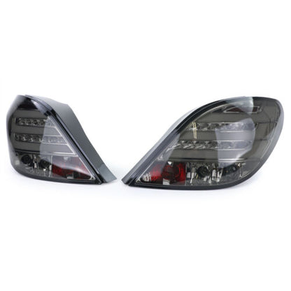 LED Rear Lights Lightbar Clear Glass Black for Peugeot 207 from 06