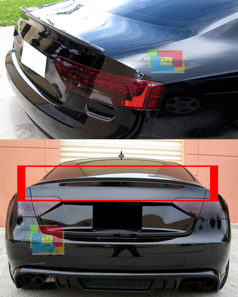 AUDI A5 COUPE 2007-2016 SPOILER POSTERIORE SUL COFANO IN ABS - AUTOELEGANCERICAMBI