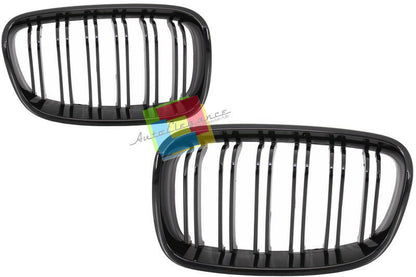 BLACK DOUBLE BAND FRONT GRILLE BMW 1 SERIES F20 2011-2014 M1 DESIGN GRILLE