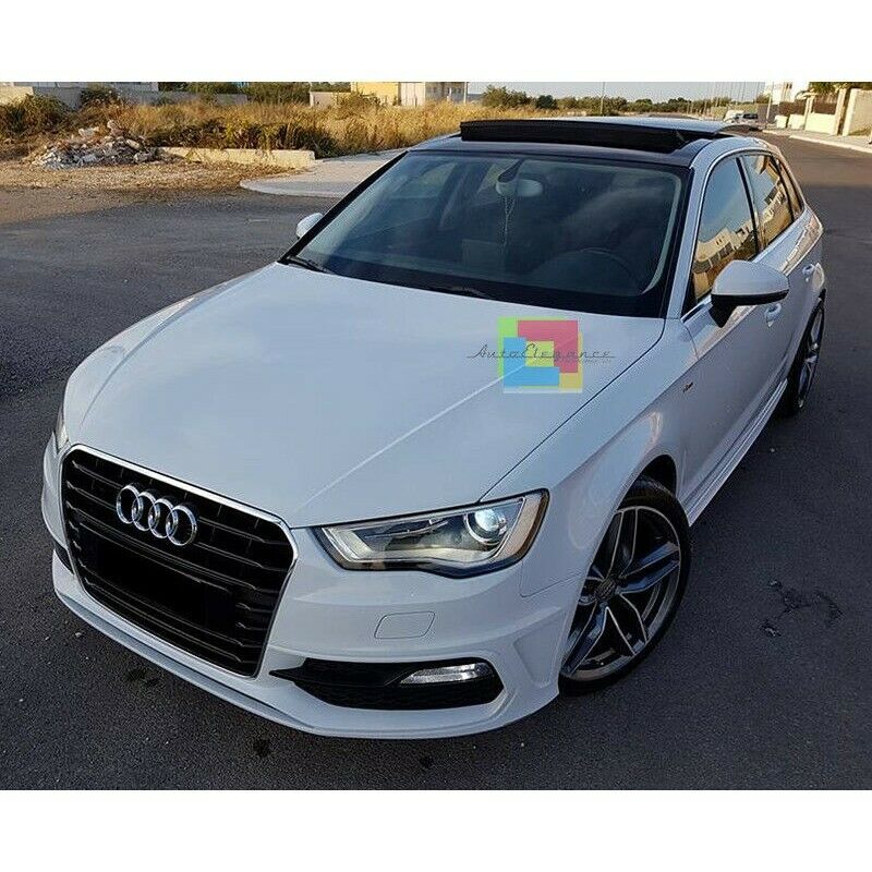 PARAURTI ANTERIORE SLINE - AUDI A3 8V 2012 AL 2016 BERLINA SPORTBACK IN ABS