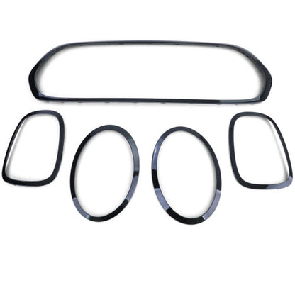 Fari Fanali Posteriori Griglia Telaio Nero Lucido per Mini F55 F56 F57