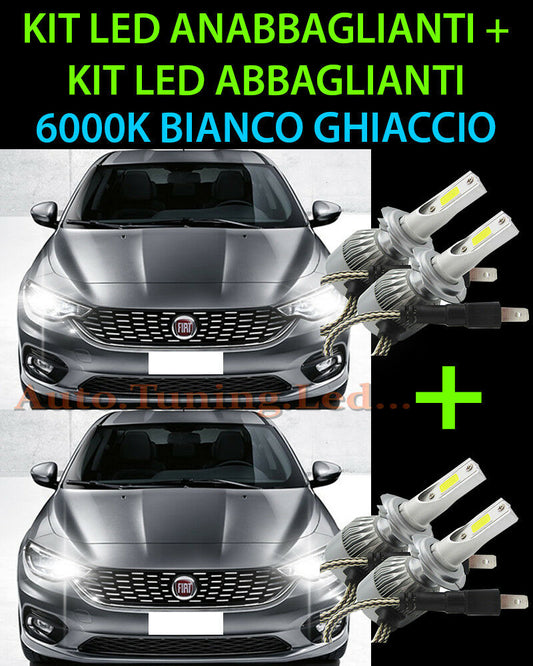 LED KIT HIGH BEAM &amp; LOW BEAM LAMPS FOR FIAT TIPO H7 / H7 LED HEADLIGHT 