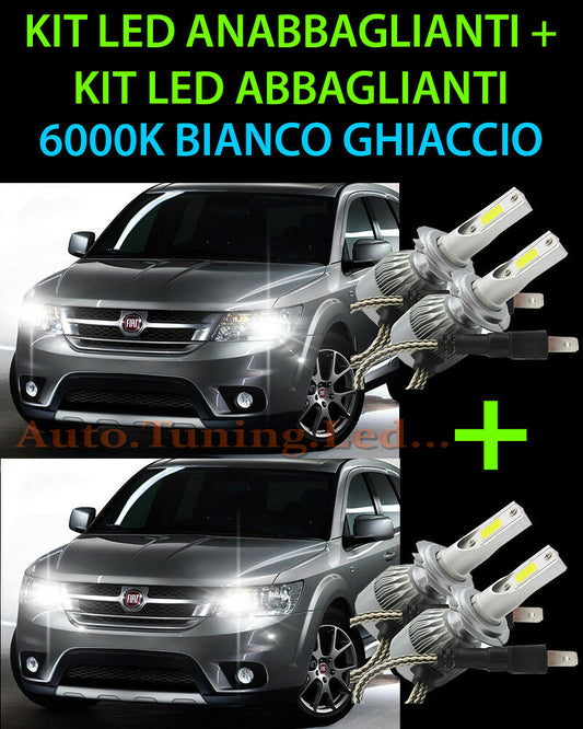 LED KIT HIGH BEAM &amp; LOW BEAM LAMPS FOR FIAT FREEMONT 2011 ONWARDS -.