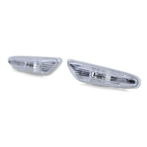 Coppia indicatori di direzione laterali bianchi adatti per BMW E90 E91 05-11 E92 E93 da 06 1er E82 E88 AUTOELEGANCERICAMBI