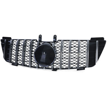 Gloss Black Chrome Sport Grille for Mercedes M-Class ML W164 05-08 
