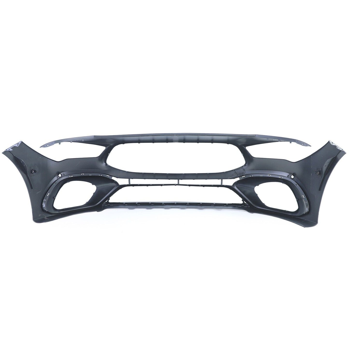 Sports bumper with radiator grille Gloss black for Mercedes CLA C118 from 19